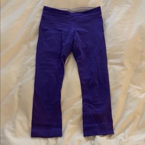 Lululemon purple crop leggings